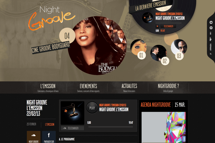 Night Groove website preview